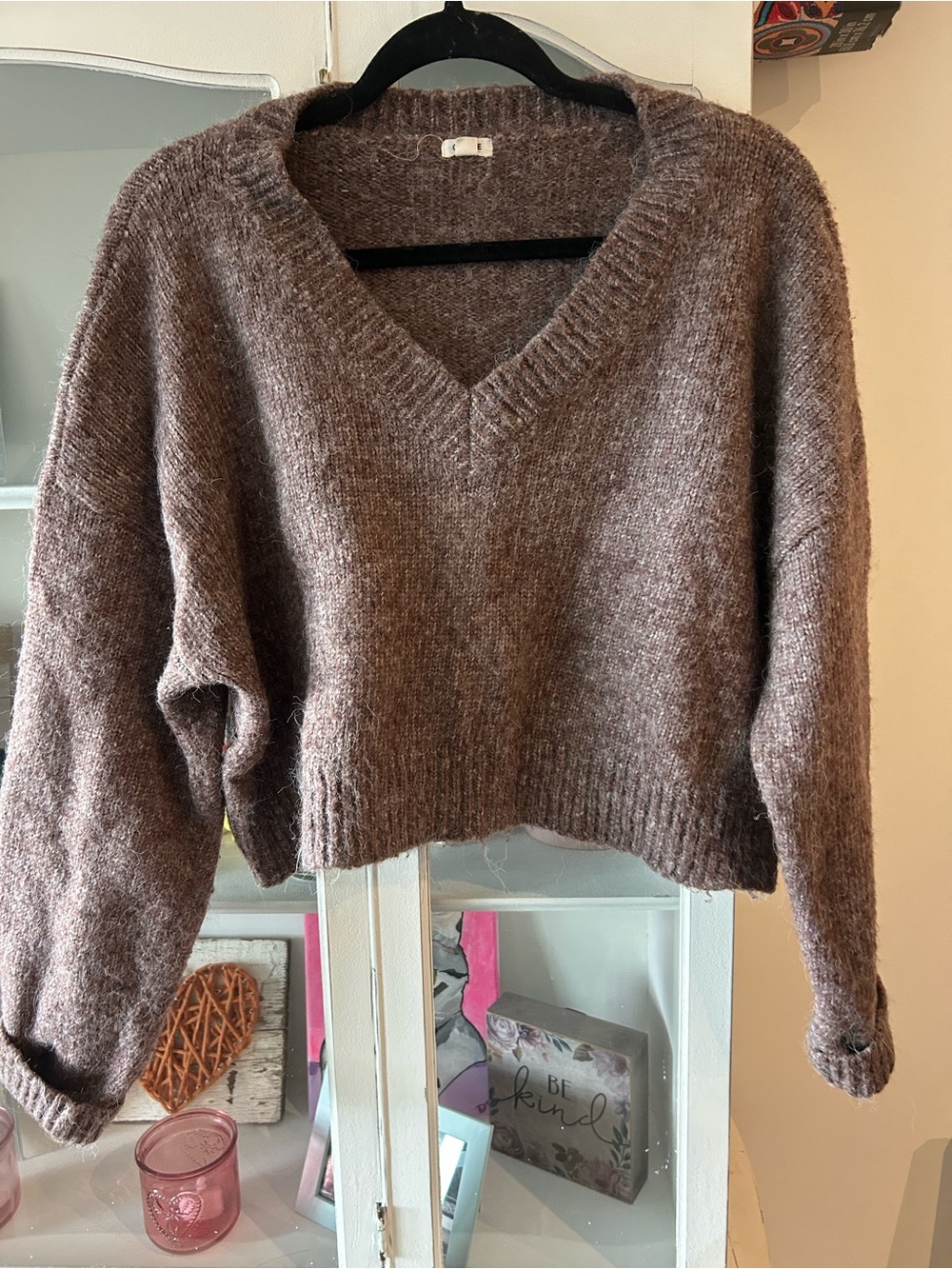 Garage crop sweater